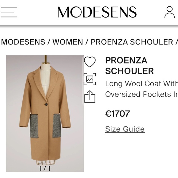 Proenza Schouler wool coat - Picture 2 of 2